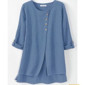 Coldwater Creek gauze tunic